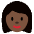 Woman Dark Skin Tone Emoji from Twemoji Set