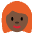 Woman Dark Skin Tone Red Hair Emoji from Twemoji Set