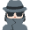 Woman Detective Light Skin Tone Emoji from Twemoji Set