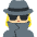 Woman Detective Medium Light Skin Tone Emoji from Twemoji Set