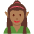 Woman Elf Medium Dark Skin Tone Emoji from Twemoji Set