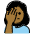 Woman Facepalming Medium Dark Skin Tone Emoji from OpenMoji Set