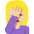 Woman Facepalming Medium Light Skin Tone Emoji from Twemoji Set