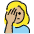 Woman Facepalming Medium Light Skin Tone Emoji from OpenMoji Set
