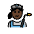 Woman Factory Worker Dark Skin Tone Emoji from OpenMoji Set