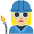 Woman Factory Worker Medium Light Skin Tone Emoji from Twemoji Set