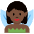 Woman Fairy Dark Skin Tone Emoji from Twemoji Set