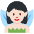 Woman Fairy Light Skin Tone Emoji from Twemoji Set