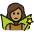 Woman Fairy Medium Skin Tone Emoji from OpenMoji Set