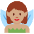 Woman Fairy Medium Skin Tone Emoji from Twemoji Set
