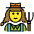 Woman Farmer Emoji from OpenMoji Set
