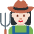 Woman Farmer Light Skin Tone Emoji from Twemoji Set
