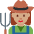 Woman Farmer Medium Skin Tone Emoji from Twemoji Set