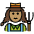 Woman Farmer Medium Skin Tone Emoji from OpenMoji Set