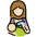 Woman Feeding Baby Light Skin Tone Emoji from OpenMoji Set