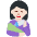 Woman Feeding Baby Light Skin Tone Emoji from Twemoji Set