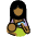 Woman Feeding Baby Medium Dark Skin Tone Emoji from OpenMoji Set