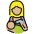 Woman Feeding Baby Medium Light Skin Tone Emoji from OpenMoji Set