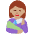 Woman Feeding Baby Medium Skin Tone Emoji from Twemoji Set