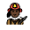 Woman Firefighter Dark Skin Tone Emoji from OpenMoji Set
