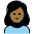 Woman Frowning Medium Dark Skin Tone Emoji from OpenMoji Set