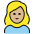 Woman Frowning Medium Light Skin Tone Emoji from OpenMoji Set