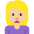 Woman Frowning Medium Light Skin Tone Emoji from Twemoji Set