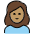 Woman Frowning Medium Skin Tone Emoji from OpenMoji Set
