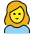 Woman Frowning Emoji from OpenMoji Set