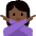 Woman Gesturing No Dark Skin Tone Emoji from Twemoji Set