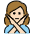Woman Gesturing No Light Skin Tone Emoji from OpenMoji Set