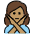 Woman Gesturing No Medium Skin Tone Emoji from OpenMoji Set