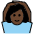 Woman Gesturing Ok Dark Skin Tone Emoji from OpenMoji Set