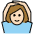 Woman Gesturing Ok Light Skin Tone Emoji from OpenMoji Set