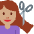 Woman Getting Haircut Medium Skin Tone Emoji from Twemoji Set