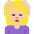 Woman Getting Massage Medium Light Skin Tone Emoji from Twemoji Set