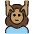 Woman Getting Massage Medium Skin Tone Emoji from OpenMoji Set