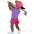 Woman Golfing Dark Skin Tone Emoji from Twemoji Set