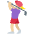 Woman Golfing Medium Light Skin Tone Emoji from Twemoji Set
