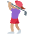 Woman Golfing Medium Skin Tone Emoji from Twemoji Set