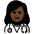 Woman Health Worker Dark Skin Tone Emoji from OpenMoji Set