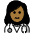 Woman Health Worker Medium Dark Skin Tone Emoji from OpenMoji Set