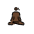 Woman In Lotus Position Dark Skin Tone Emoji from OpenMoji Set