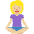 Woman In Lotus Position Medium Light Skin Tone Emoji from Twemoji Set