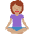 Woman In Lotus Position Medium Skin Tone Emoji from Twemoji Set