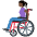 Woman In Manual Wheelchair Dark Skin Tone Emoji from Twemoji Set