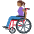 Woman In Manual Wheelchair Medium Dark Skin Tone Emoji from Twemoji Set