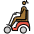 Woman In Motorized Wheelchair Medium Dark Skin Tone Emoji from OpenMoji Set