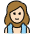 Woman In Steamy Room Light Skin Tone Emoji from OpenMoji Set