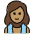 Woman In Steamy Room Medium Skin Tone Emoji from OpenMoji Set
